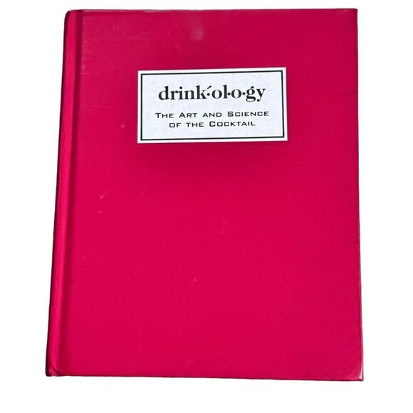 Drinkology The Art and Science of the Cocktail Red Hardcover Book. - Picture 1 of 7